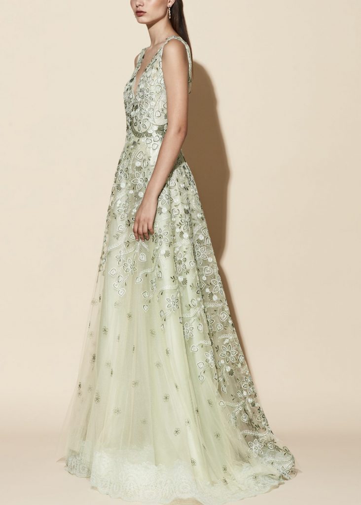 bridesmaid green dress