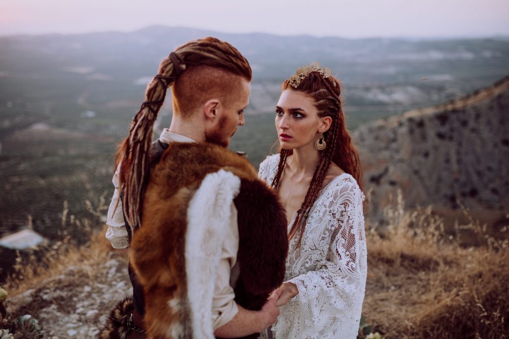 Nordic Inspiration In Freya Viking Goddess Bridal Editorial