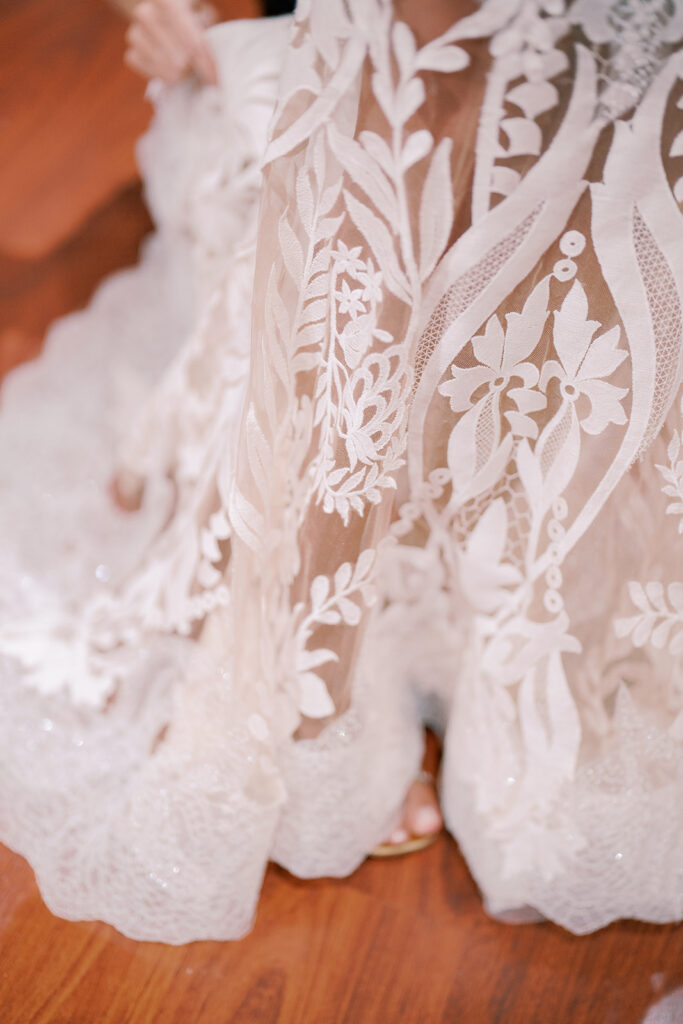 detalles del vestido de novia de Delicious Martha